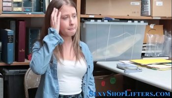 teen shoplifter jizzed